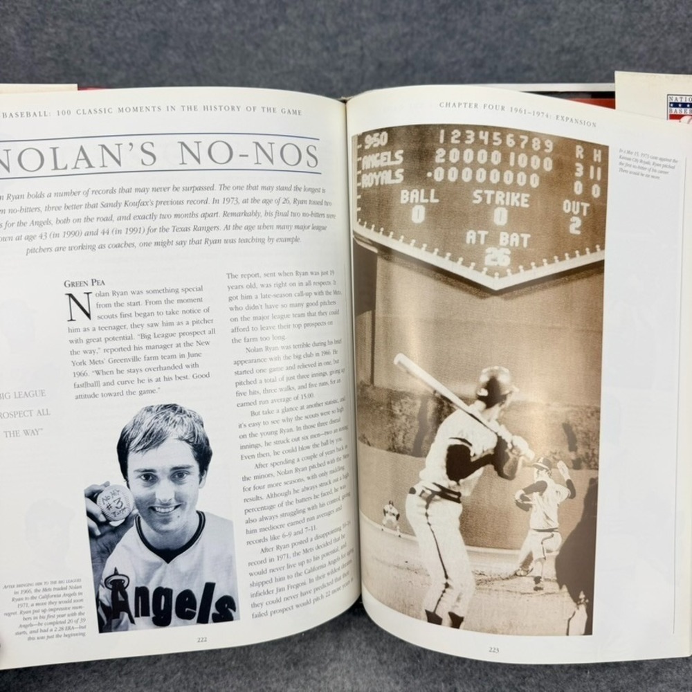 Baseball 100 Classic Moments History of the Game HC 2000 DK Hall of Fame Book - Picture 12 of 12
